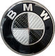 Race Axion Auto-Marke Haube Logo für Bmw Auto Motorhaube Emblem 7,3 cm Metall Schwarz/Chrom/Kohlefaser