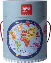 Детски Пъзел Worldmap за 4++ Години 48бр Apli Kids