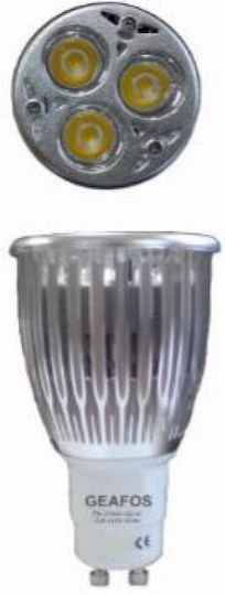 Evivak Λάμπα LED 7W 89mm για Ντουί GU10 Ψυχρό Λευκό 360lm