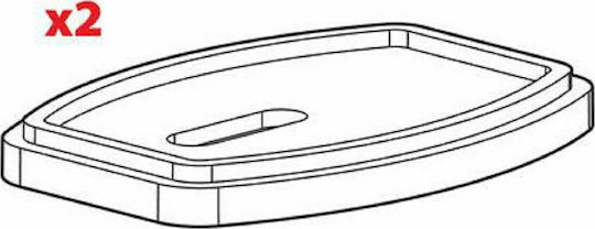 Nordrive Autodachträgerabstandshalter Gummispacer Ersatz H=6 7mm 30PL001