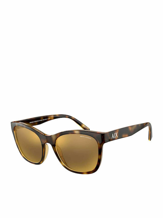 Armani Exchange Ochelari de soare Maro cu Cadru & Aur Lentilă Armani Exchange Ochelari de soare Maro cu Cadru & Aur Lentilă