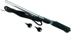 Auto Gs Car Antenna Fender ΚΤ79 Retractable for Radio in Silver Color