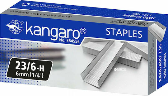 Kangaro Staples 23/6 1000pcs No.23/6