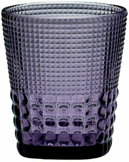 HFA Pearls Σετ Ποτήρια Ουίσκι από Γυαλί σε Μωβ Χρώμα 400ml 6τμχ