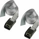 Master Lock Car Luggage Strap with Ratchet Gray 250x2.5cm 2pcs