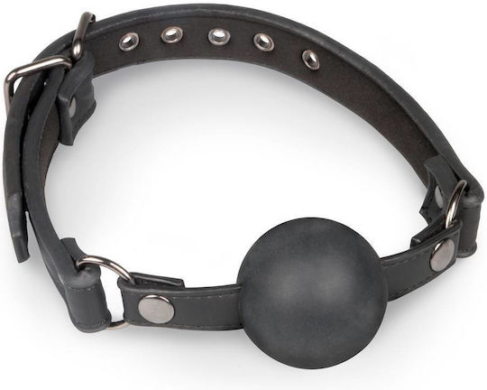 Easytoys Ball Gag With Large Silicone Ball Φίμωτρο σε Μαύρο Χρώμα