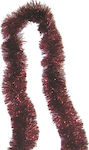Χριστουγεννιάτικη Γιρλάντα Πλαστική Κόκκινη 200x10cm
