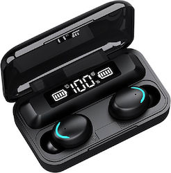 ZTX F9 In-ear Bluetooth Handsfree Earphones with Charging Case Blacα