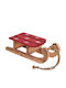 JK Home Decoration Christmas Wooden Figure Sleigh Red Length 30cm