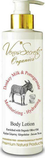 Venus Secrets Donkey Milk & Pomegranate Ενυδατική Lotion Σώματος με Γάλα Γαϊδούρας για Ξηρές/Πολύ Ξηρές Επιδερμίδες 280ml