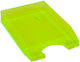 Metron Transparent Filing Tray Plastic Fluo 800 Yellow 35x26x6.5cm