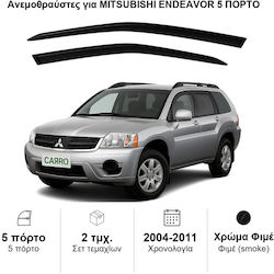 Heko Σετ Ανεμοθραύστες Μπροστινοί Σκούρο Φιμέ για Mitsubishi Endeavor 2004+ 2τμχ 23362