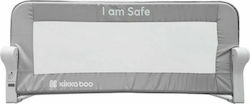 Kikka Boo I Am Safe Klappbar Bettschienen aus Stoff in Gray Farbe 102x35cm 1Stück