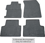 Cik Set of Front and Rear Mats 4pcs from Rubber for Ford Fiesta Black