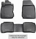 Novline Set of Front and Rear Mats 4pcs Tray Type for Kia Cerato 2009-2013 Gray