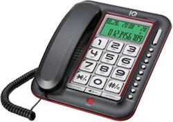 IQ DT-890CID Office Corded Phone for Seniors Black