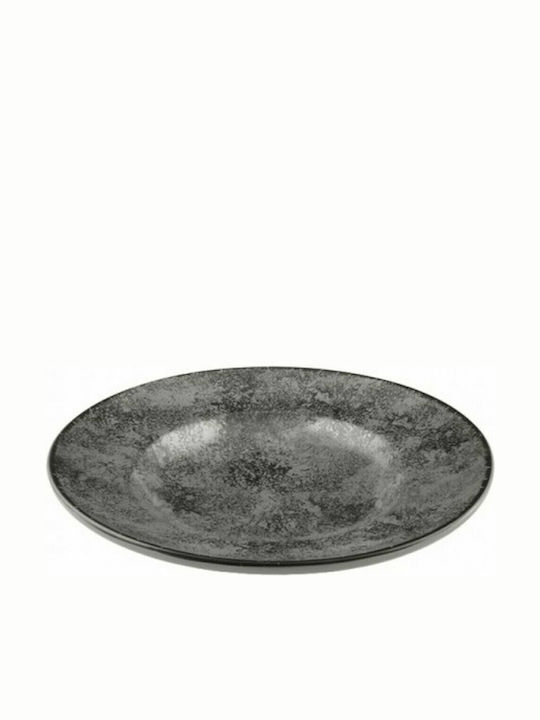 Oriana Ferelli Plate Soup Ceramic Grey with Dia...