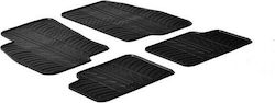 Gledring Set Front and Back 4pcs for Fiat Grande Punto 2005-2010 Black