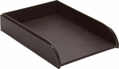 Osco Filing Tray Leather 9253 Brown 33x24.5x6.3cm