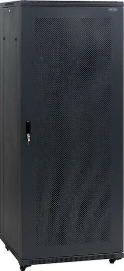 Central Επιδαπέδια Καμπίνα Rack 37U με 2 Διάτρητες Πόρτες 80x80x185cm Μαύρο 9900 4 800 37/C2