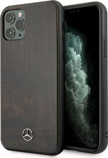Mercedes-Benz Wood Line Book Wooden Brown (iPhone 11 Pro)