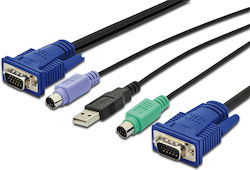 Digitus KVM-Kabel DS-19233 5m PS/2 für KVM-Konsolen