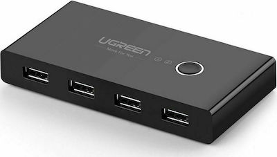 Ugreen Sharing Box USB 2.0 Hub 4 Porturi cu conexiune USB-A