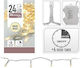 24 Lights LED 2.25m. Warm White Battery in String 1pcs