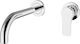 Ottone Meloda Vera Built-in Mixer & Spout Set for for Bathroom Sink 1 Exit Chrome