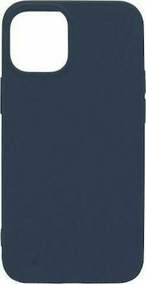 iNOS Soft Umschlag Rückseite Silikon Blau (iPhone 12 mini)