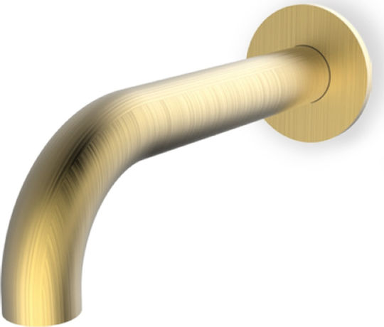 Armando Vicario Industrial Built-in Faucet Spout for Bathtub Brushed Gold