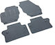 Cik Set of Front and Rear Mats 4pcs for Volvo V70 2006-2015 Black