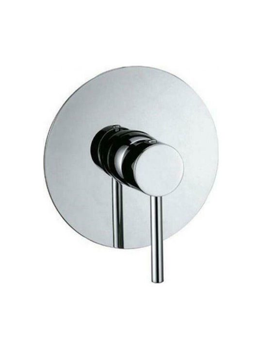 Karag Dalis Built-In Mixer for Shower with 1 Exit Chrome