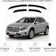 Heko Set of Windbreakers Front and Rear Car Dark Fime for Mercedes-Benz GLA X156 5D 2013-2019 4pcs