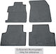 Cik Set of Front and Rear Mats 4pcs for Smart ForFour 2014+ Black