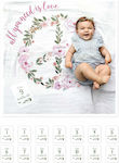 Lulujo Baby Milestone Sheet All You Need Is Love for Girl 1pcs