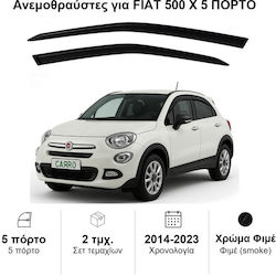 Heko Σετ Ανεμοθραύστες Μπροστινοί Σκούρο Φιμέ για Fiat 500 2τμχ 15173 Heko Σετ Ανεμοθραύστες Μπροστινοί Σκούρο Φιμέ για Fiat 500 2τμχ 15173