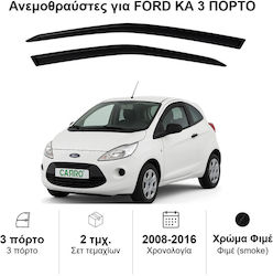 Heko Σετ Ανεμοθραύστες Μπροστινοί Σκούρο Φιμέ για Ford Ka 2τμχ 15288 Heko Σετ Ανεμοθραύστες Μπροστινοί Σκούρο Φιμέ για Ford Ka 2τμχ 15288