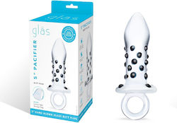 Glas Pacifier Anal Plug Transparent 10cm
