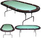 Vag Elegance Masa de poker Metalic Pliabil Verde 213x106cm. Pliere 1buc