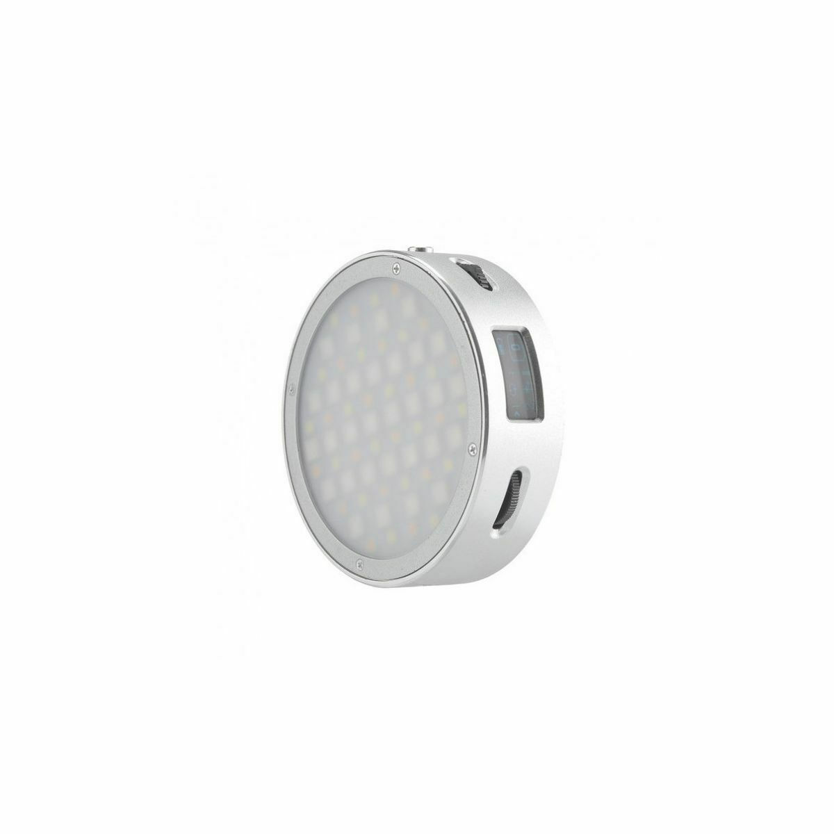 Godox R1 Rundes RGB Mini Kreativlicht LED Videolicht Fülllicht 2500K 8500K CRI 98 für Videoaufzeichnungs Mikrofilme Live Streaming Porträt Stillleben  Fotografie