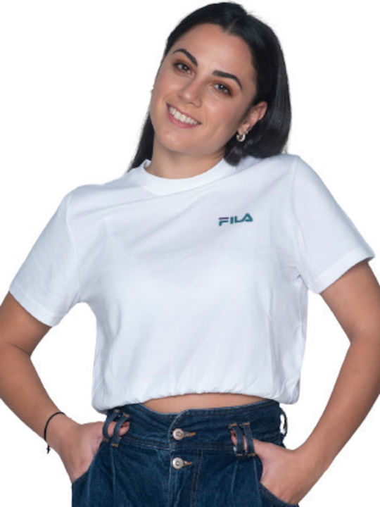 Fila Felicity Women's Summer Crop Top Short Sleeve White