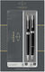 Parker Sonnet Core Duo Pen Set Rollerball Laque Black (in a paper cassette)