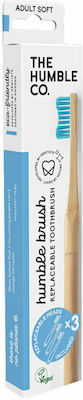 The Humble Co. Adult Replaceable Toothbrush Zahnbürste Weich Beige 3Stück