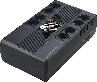 Powerwalker VI 1000 MS UPS Line-Interactive 1000VA 600W με 8 Schuko Πρίζες