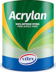 Vitex Acrylan Βάση M Plastic Acrilyc Paint for Exterior Use White 1lt