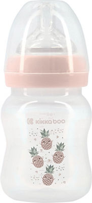 Kikka Boo Plastic Bottle Anti-Colic with Silicone Nipple for 0+, 0+ m, months Pink Pineapple 160ml 1pcs