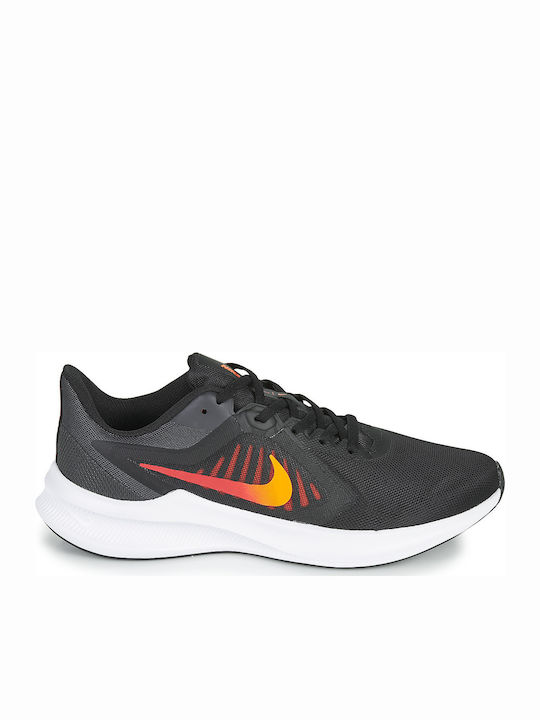Nike Downshifter 10 Ανδρικά Αθλητικά Παπούτσια Running Black / Total Orange / Gym Red
