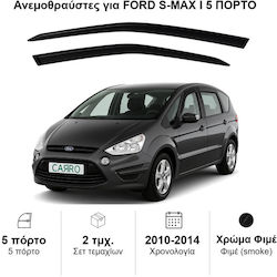 Heko Σετ Ανεμοθραύστες Μπροστινοί Σκούρο Φιμέ για Ford S-Max 2τμχ 15297 Heko Σετ Ανεμοθραύστες Μπροστινοί Σκούρο Φιμέ για Ford S-Max 2τμχ 15297