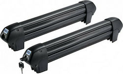 Cruz Dark 4 Car Ski Mounts Suitable for 4 Ski Pairs or 2 Snowboards